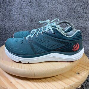 Topo Magnifly 4 Running Shoe Womens Size 9 Emerald Coral Training Gym Sneakers